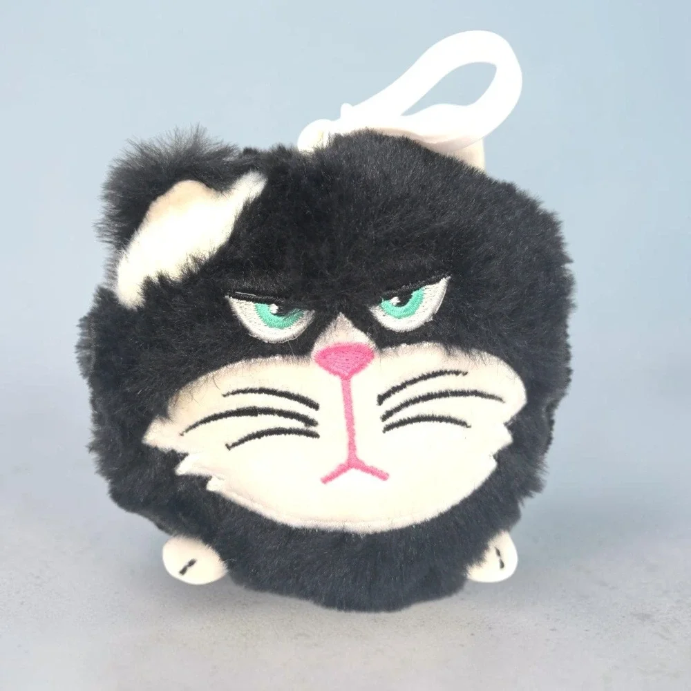 Jay at Play Hangry Petz Bella Black Cat Plush Keychain Bag Clip 4